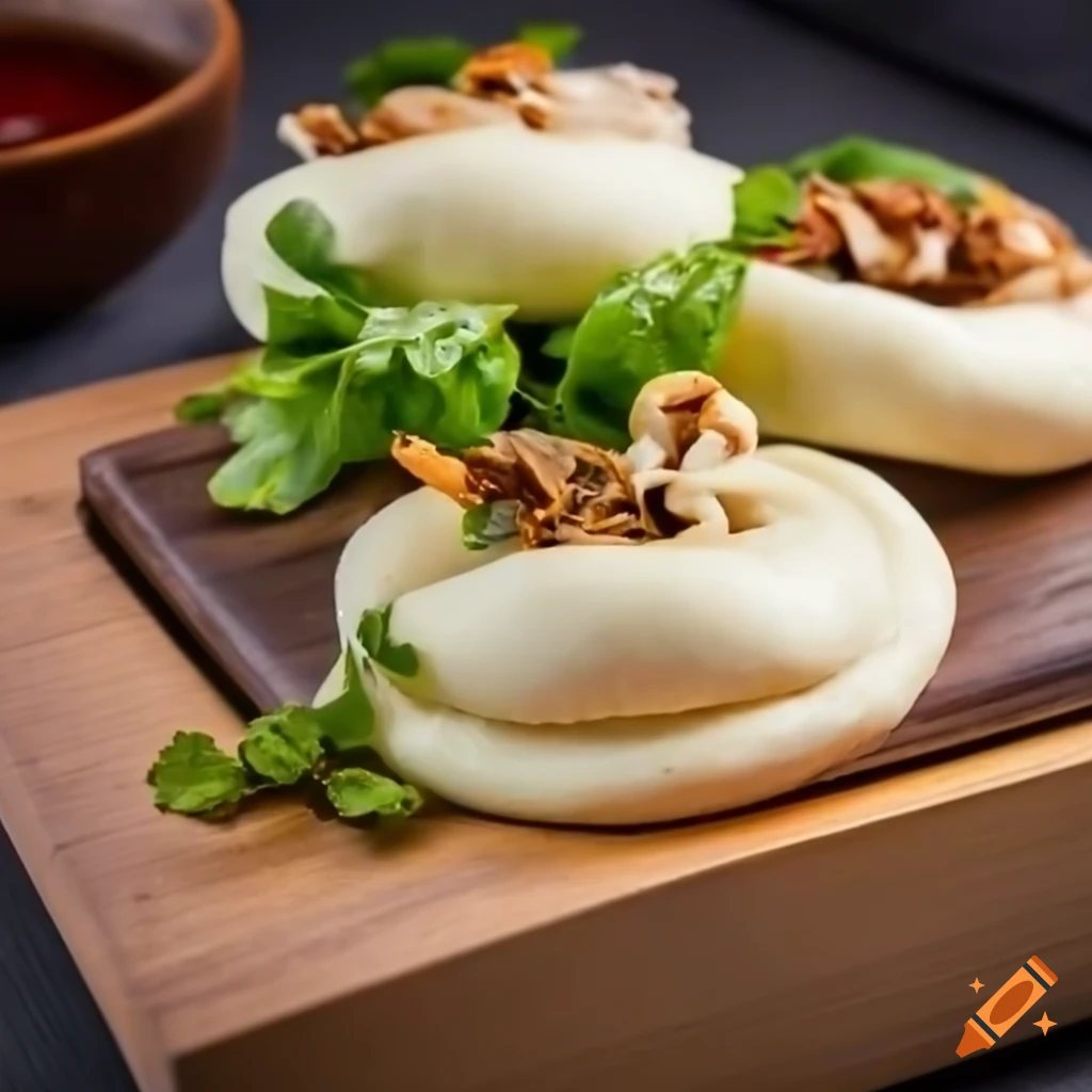 Fresh bao buns on Craiyon