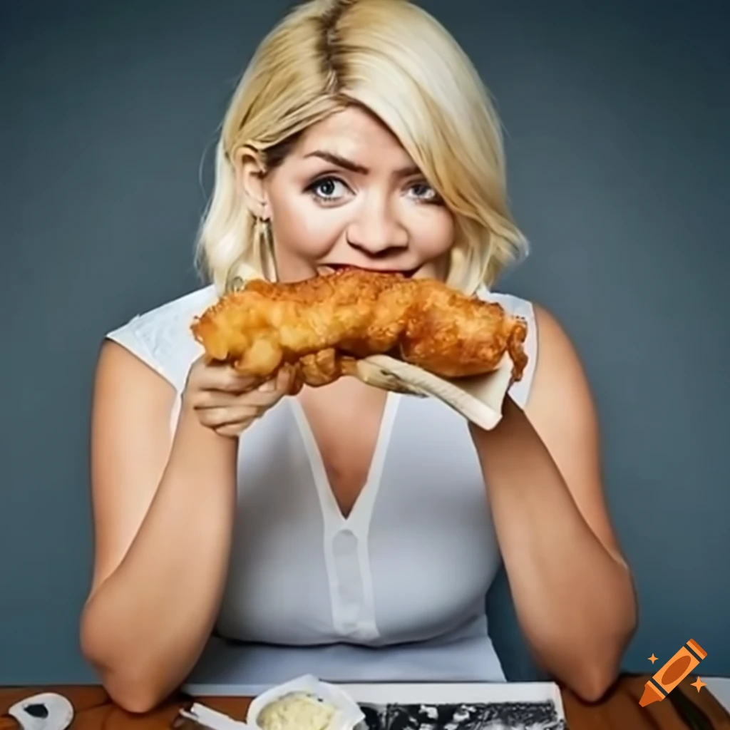 holly-willoughby-eating-fish-and-chips-from-newspaper
