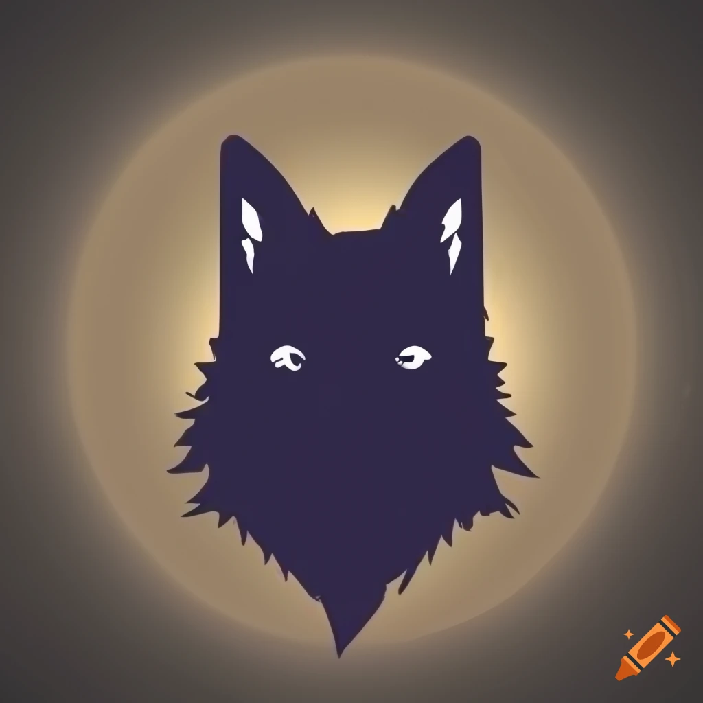 howling wolf silhouette moon