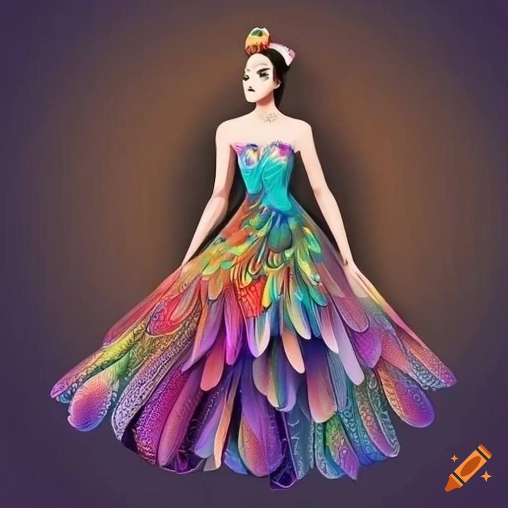Fashion Sketching - by Kristopher Markus Peacock inspired Filipiniana ..  #myfashionillustration #ArtIsLove #couture #beauftiful #peacock | Facebook