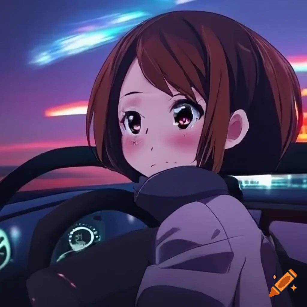 anime aesthetic night driving gif | WiffleGif