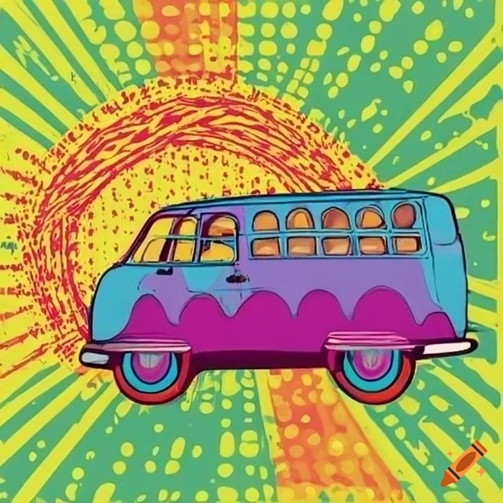 Vintage Van In A Pop Art Style vintage-van-in-a-pop-art-style