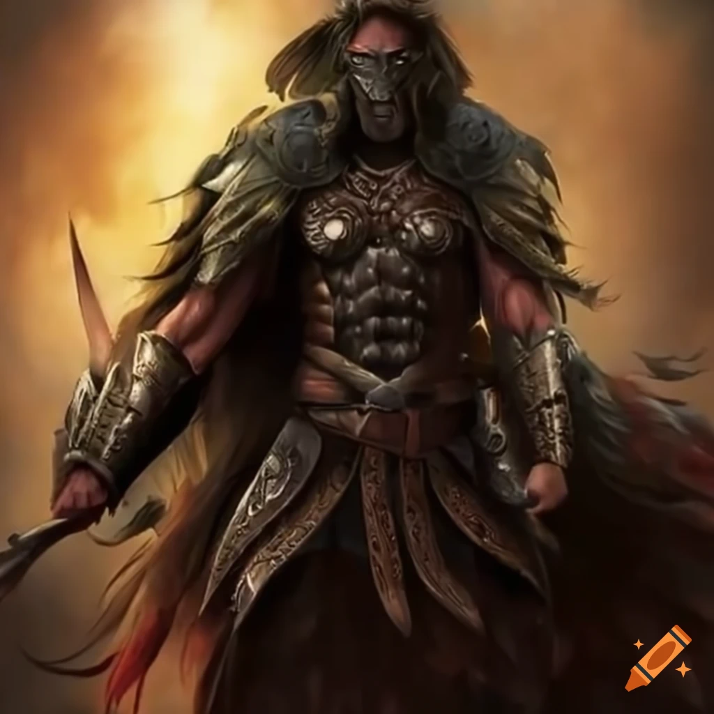 Warrior on Craiyon