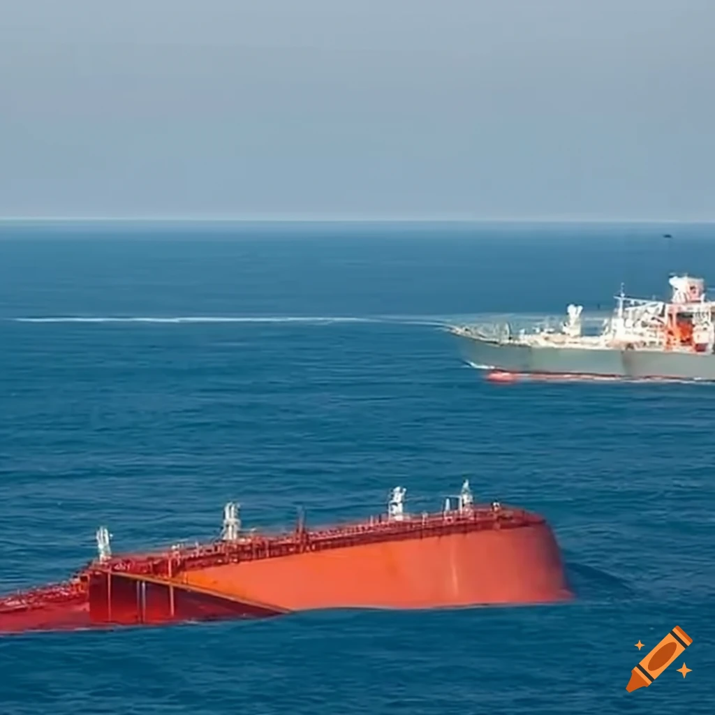 Countermeasures for oil spills from capsized tankers at sea and small