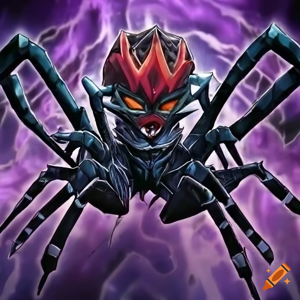 Yugioh card art, cool spider on Craiyon Yugioh card art, cool spider on Craiyon