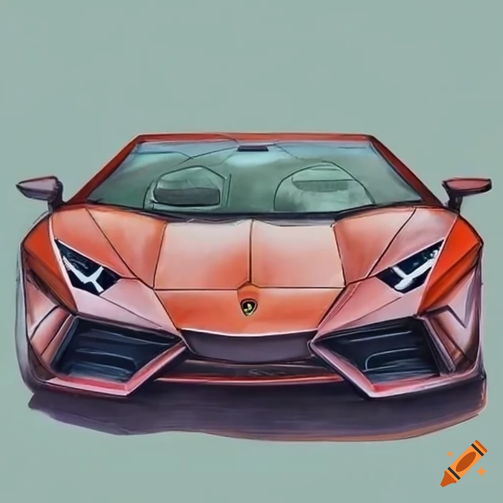 Car Drawing by Floridi Diego - Lamborghini Huracan Performante | Facebook