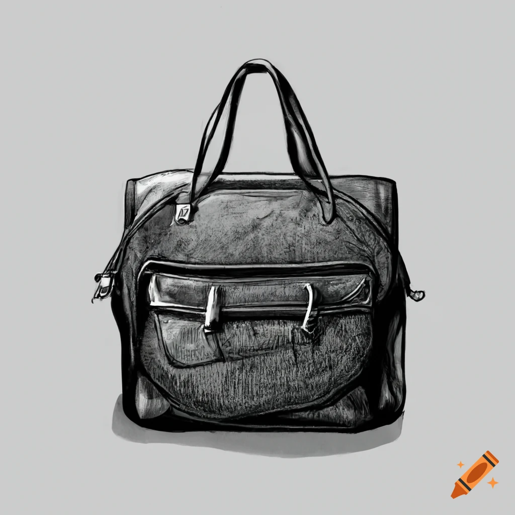 Woman with a luggage bag sketch Royalty Free Vector Image