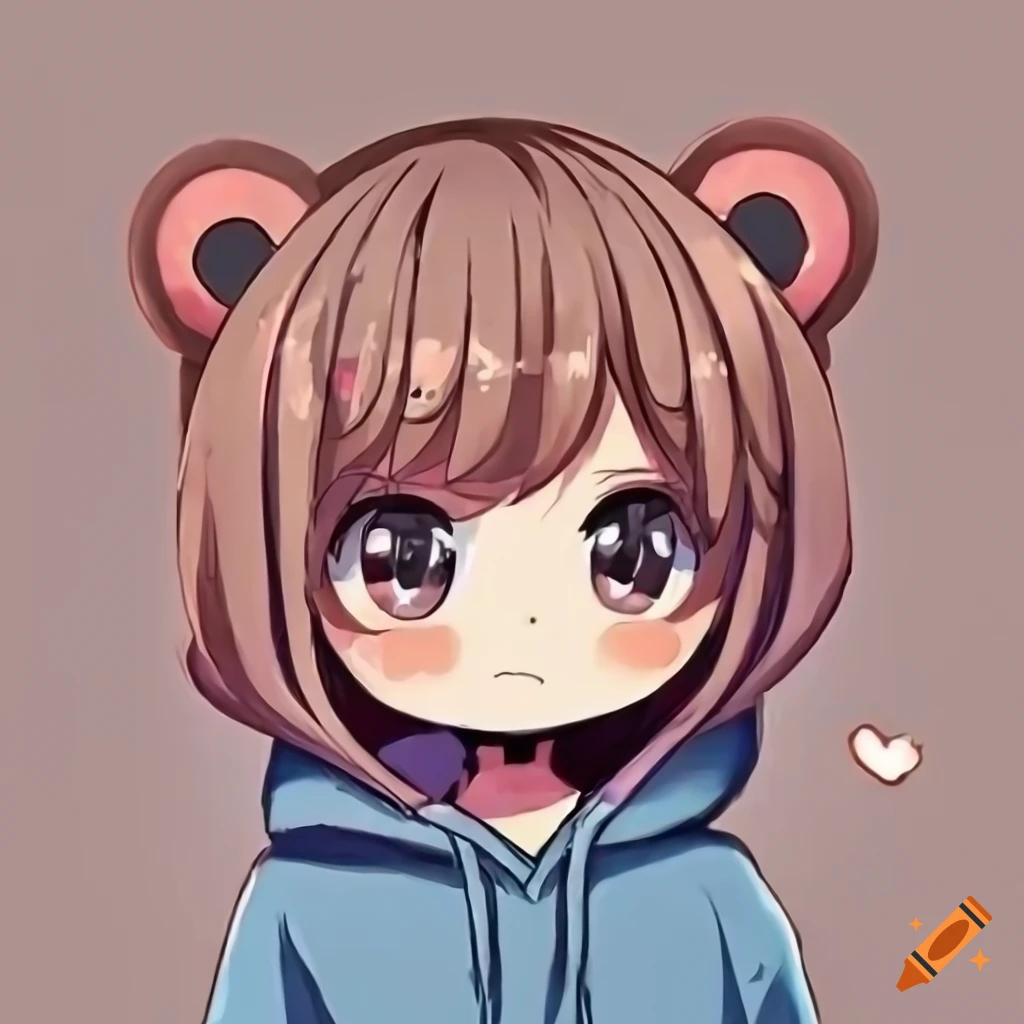 Anime Girl With Bear Hoodie Clearance Bellvalefarms