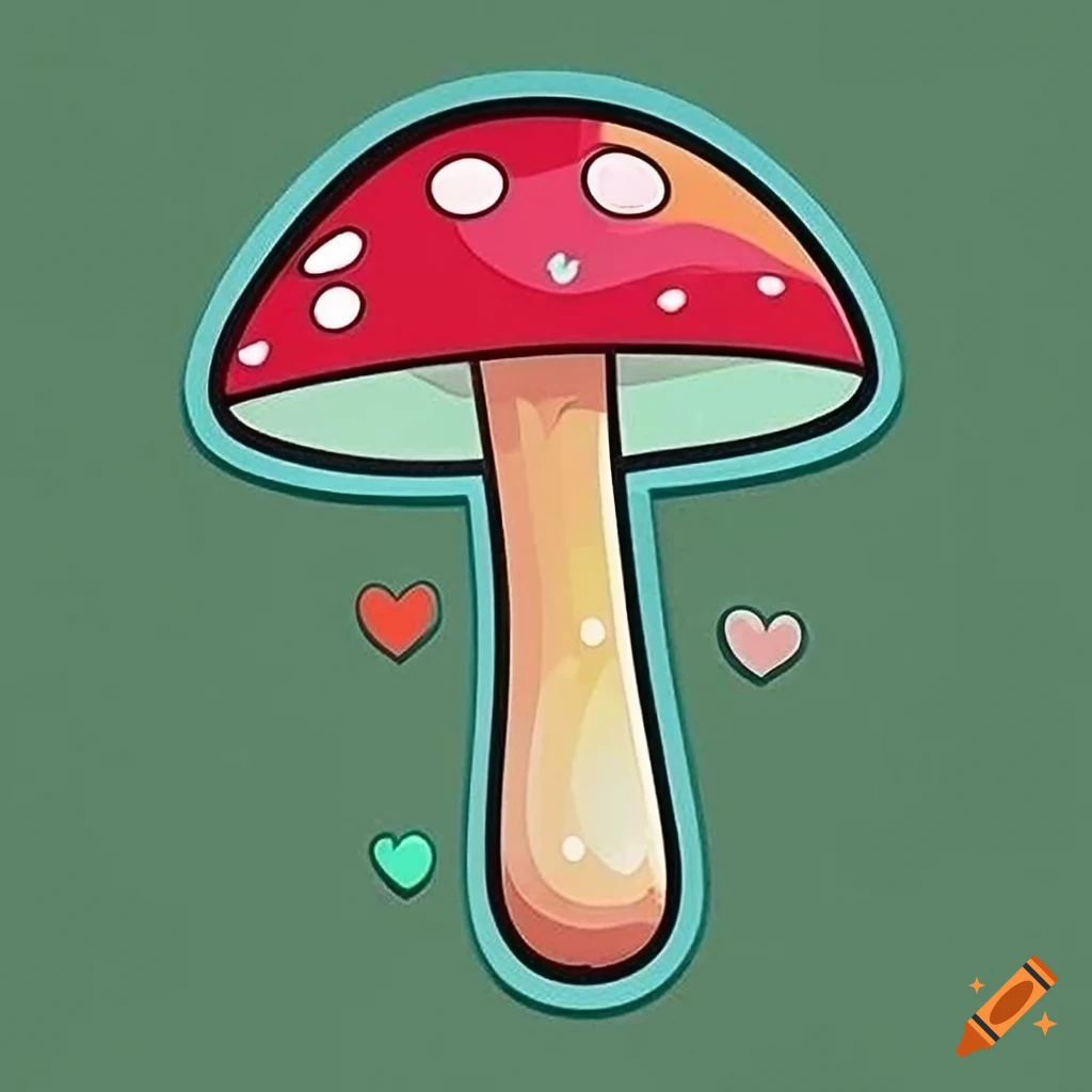 Cute Kawaii Style Mushroom – vectoriana
