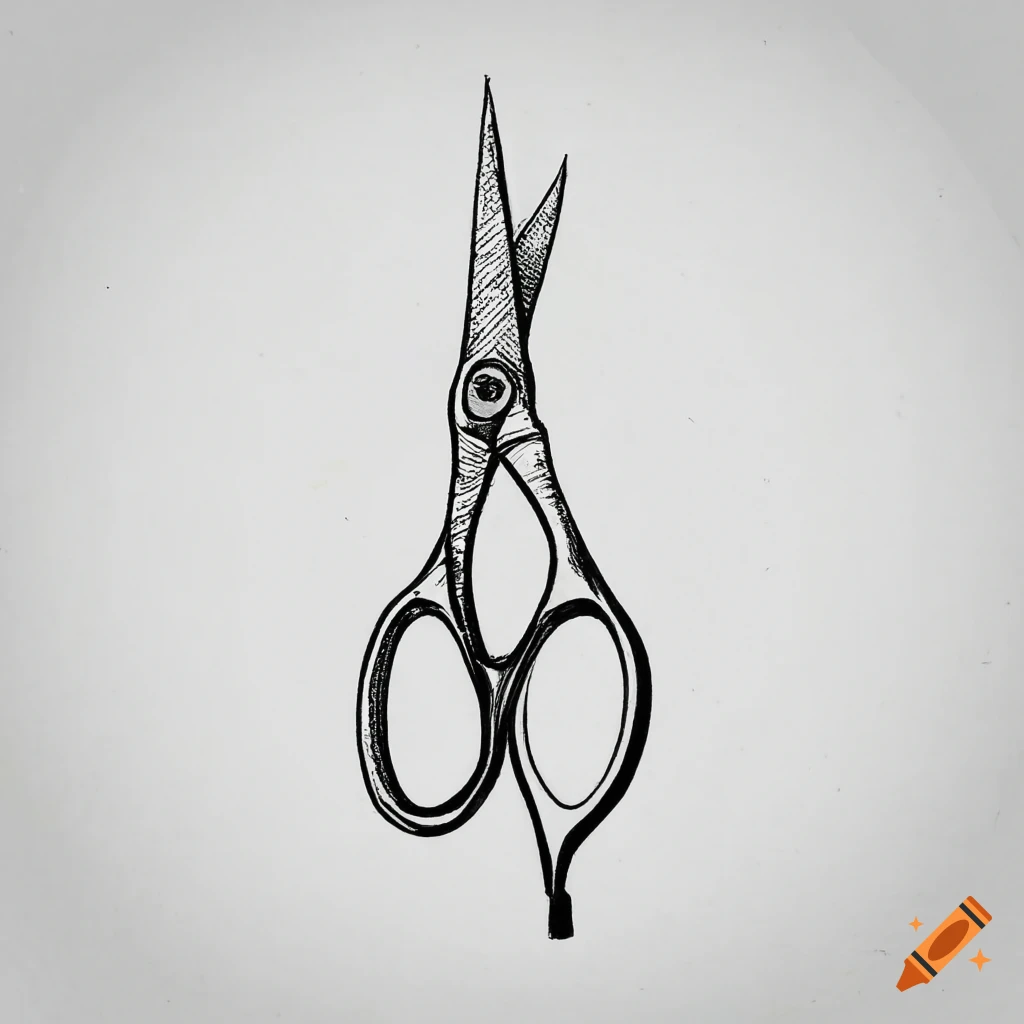 Scissors Drawing Png, Transparent Png - vhv