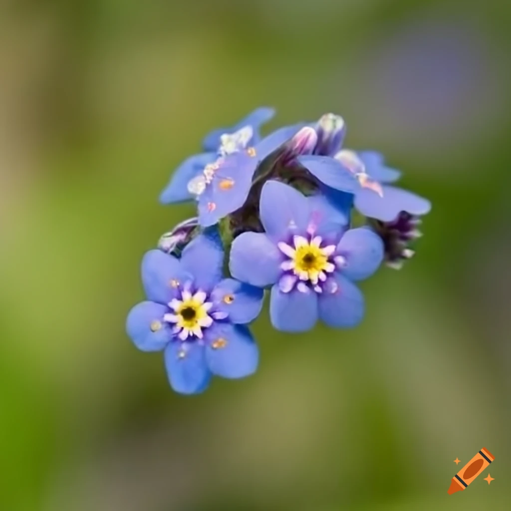 Forget-me-not flowers on purple Photograph by Sari ONeal - Pixels