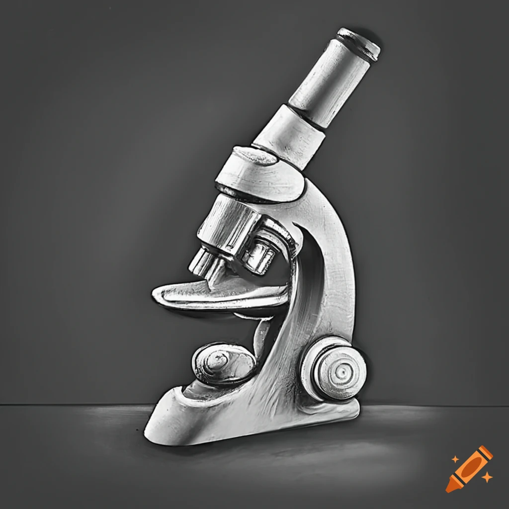 Modern electronic powerful lab microscope parts infographic - Stock Image -  Everypixel
