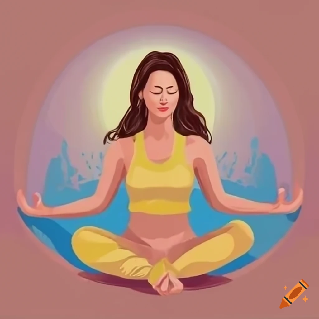 Black silhouette of a woman in a pose for meditation. Meditation and yoga  in the lotus position. Vector illustration isolated on white background  5375538 Vector Art at Vecteezy