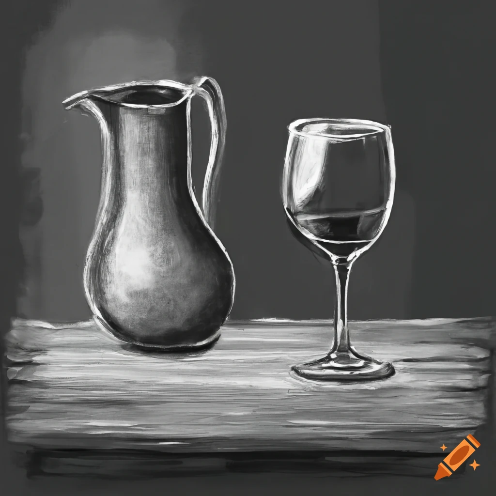 Jug and Glass Drawing Easy (How to Draw) - YouTube