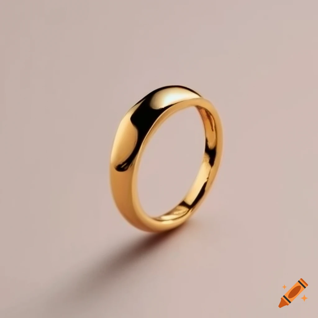SPE Gold -Peacock Simple Elegant Gold Ring - for Men's