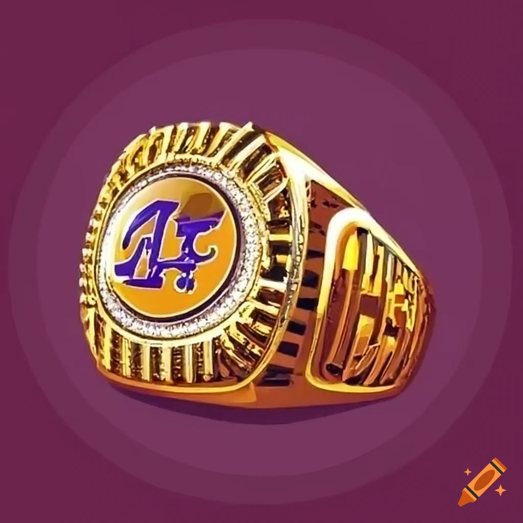 Two nba championship rings on Craiyon