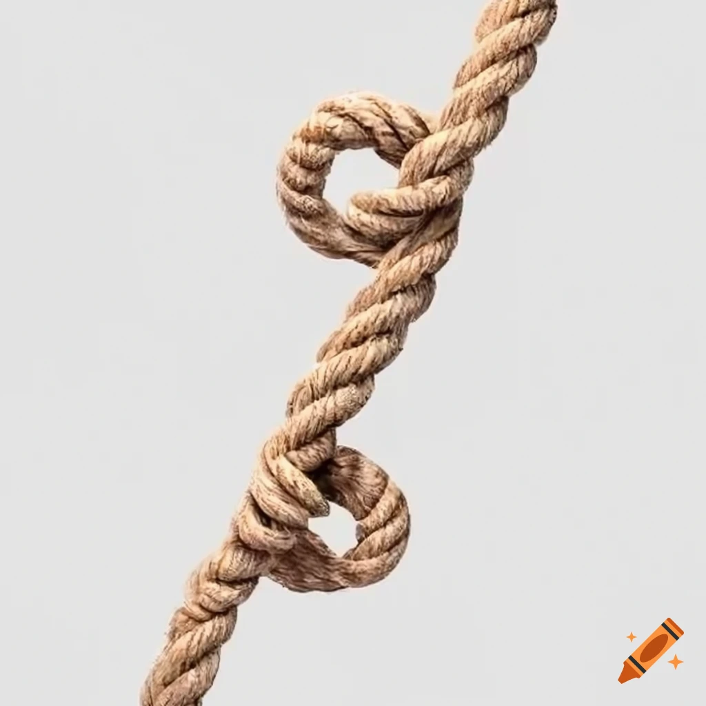 Knot on brown string