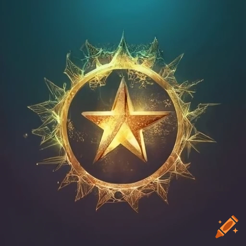 Luxury gold star logo design. – MasterBundles