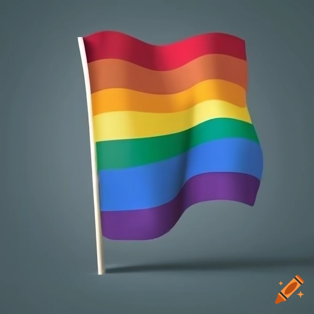 Lgbt+ flag minimalist creative design