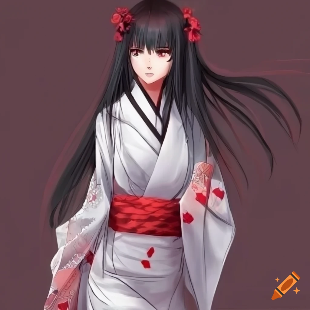 anime girl, kimono, anime style, hyper detailed, hig...