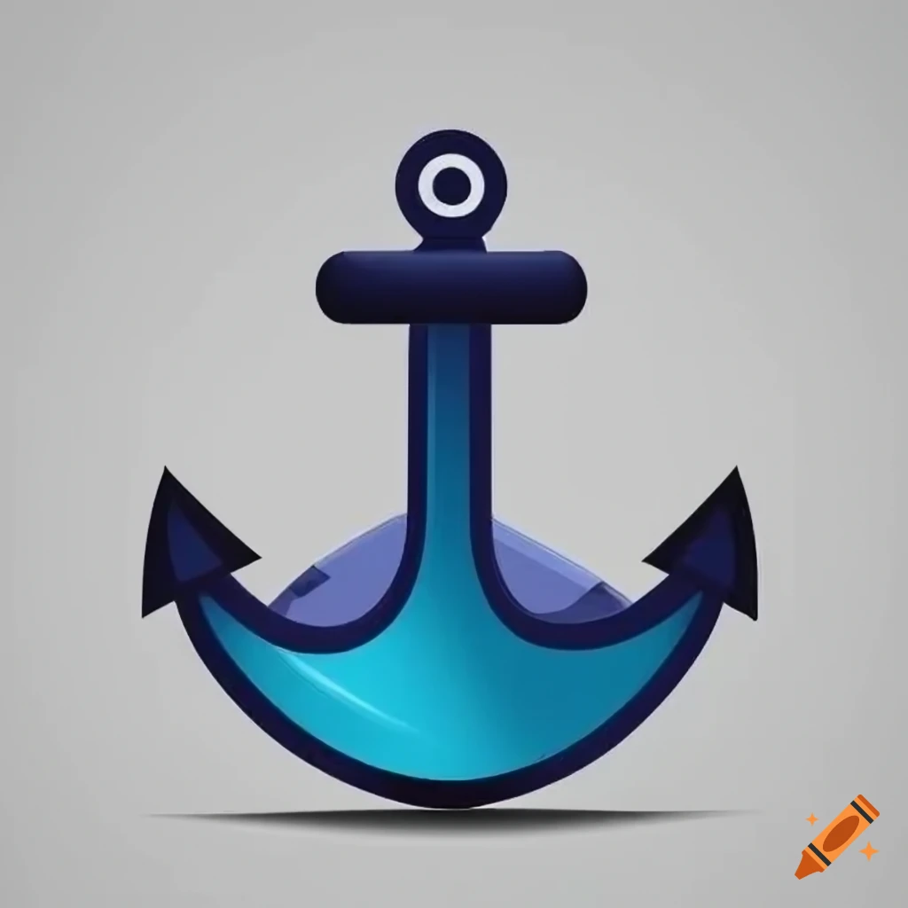 Company logo featuring boat, anchor, and dock with nautical theme on Craiyon