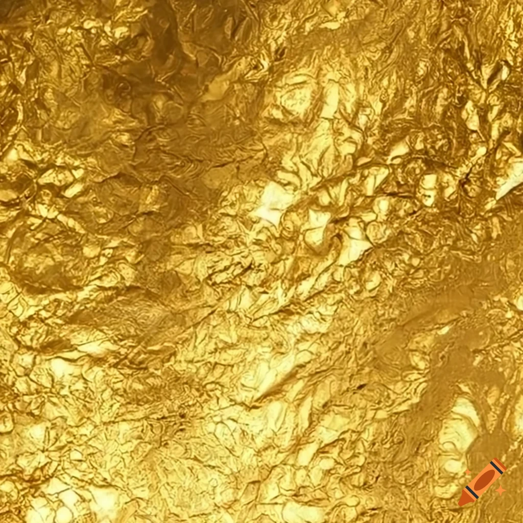 Pure gold foil texture on Craiyon