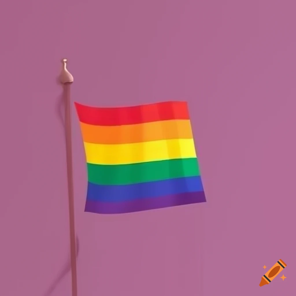 Lgbt+ flag minimalist creative design