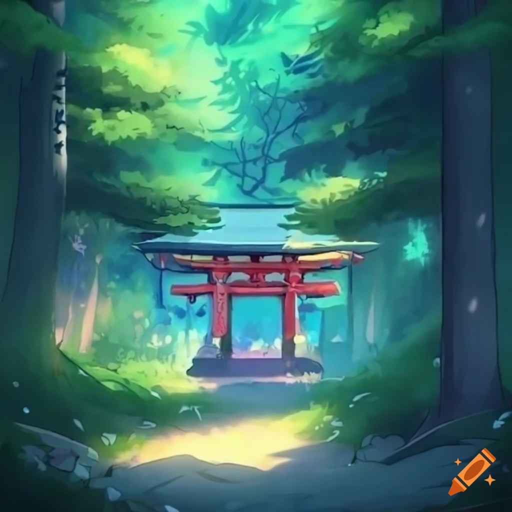 Anime Shrine Art Sakura Serenity - Wallpaper - Image Chest - Free Image  Hosting And Sharing Made Easy
