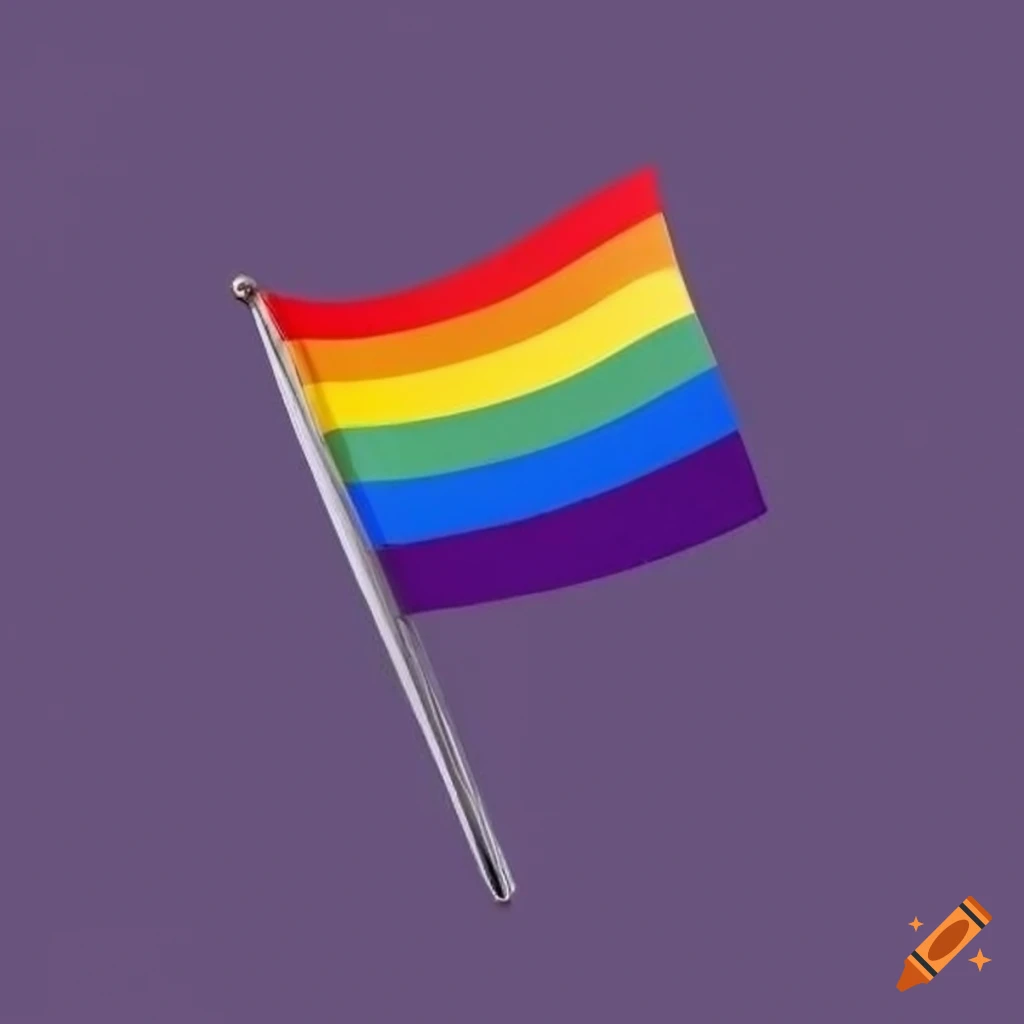 Lgbt+ flag minimalist creative design