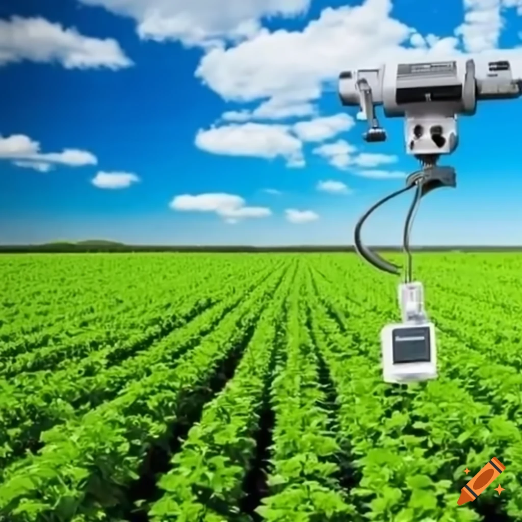 Smart Agriculture-Produkt mit Kamera, Sensoren zur Überwachung von ...