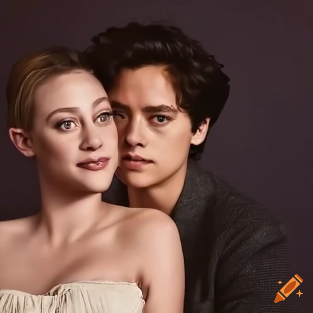 Lili reinhart and cole sprouse as betty and jughead on riverdale on Craiyon