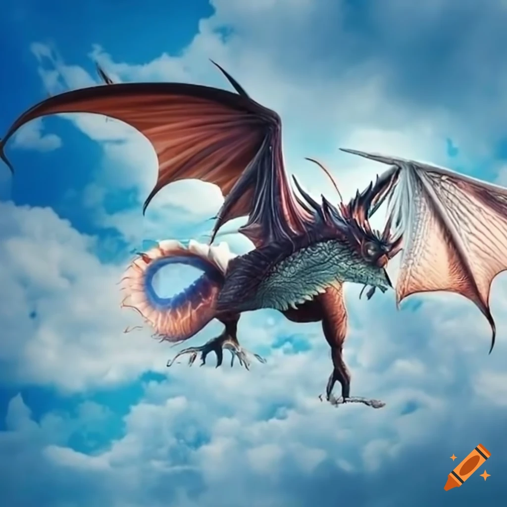 flying fantasy dragons