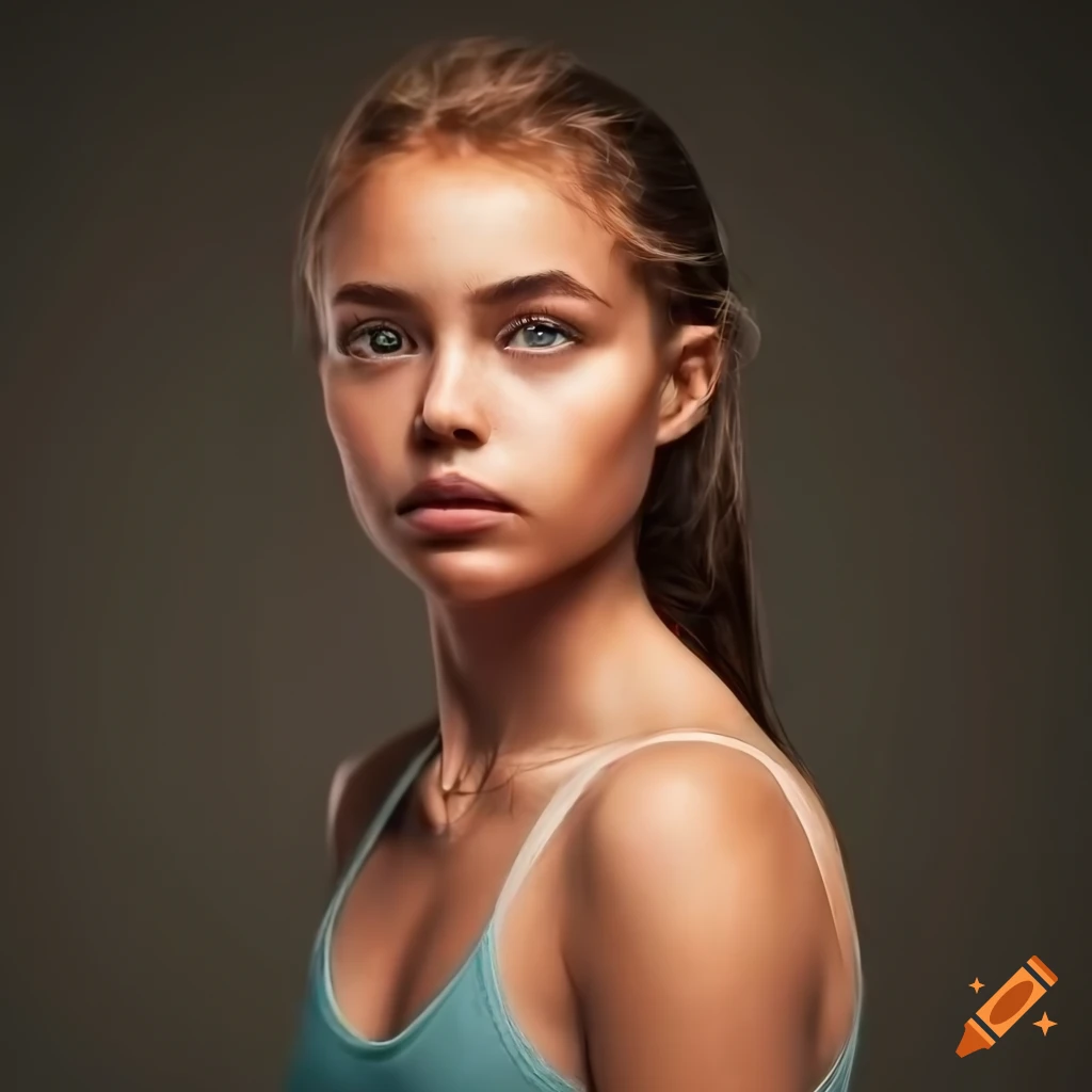 Headshot portrait, stunningly beautiful young female surf type, natural