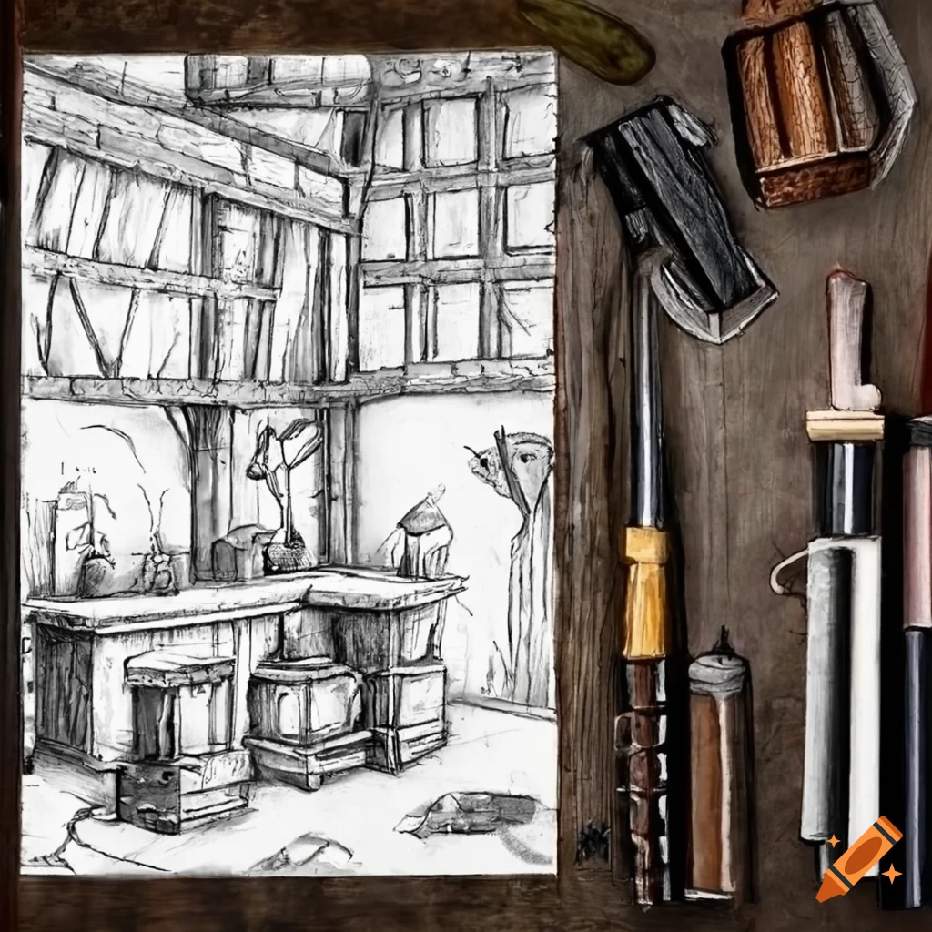 blacksmith shop drawing