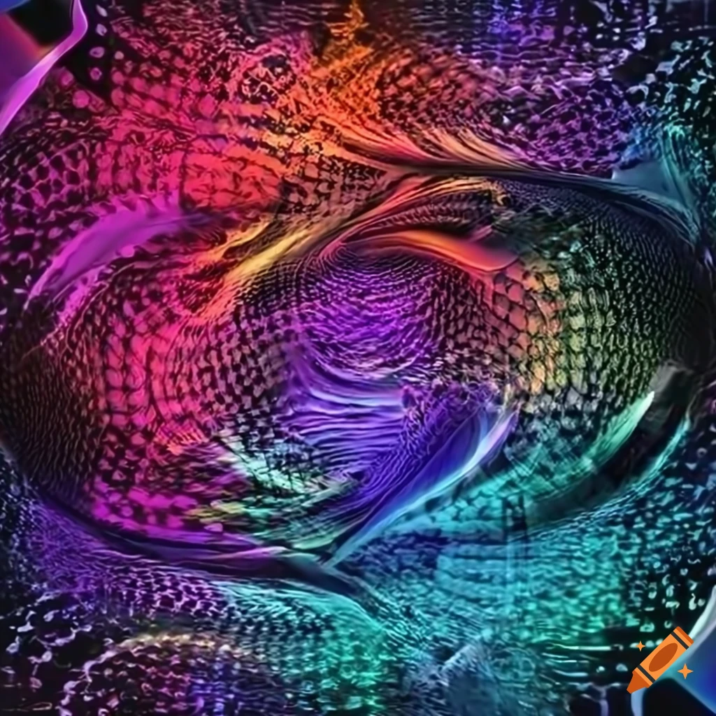 Digital abstract design of mathematical equations and codes on Craiyon