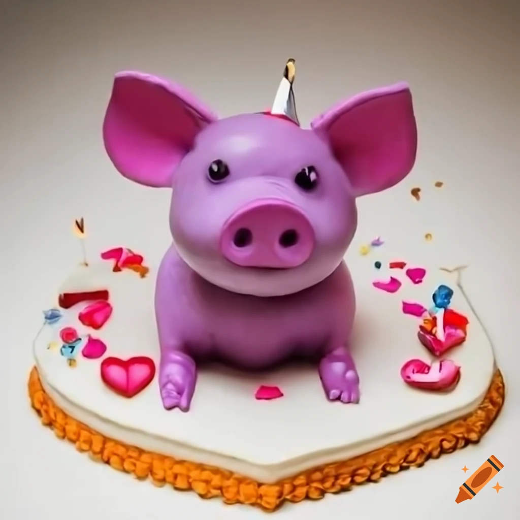 Happy Party Cute Cartoon Pink Pig With Hat Cake Topper For Birthday  Children's Day Party Supplies Lovely Gifts - Cake Decorating Supplies -  AliExpress