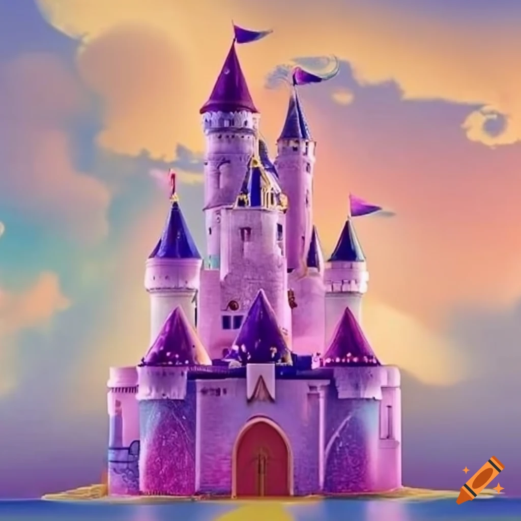 disney princess castle background