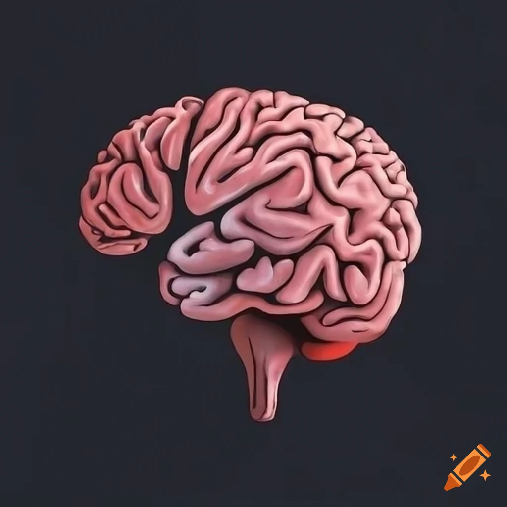 Human Brain And Neuron Illustration
