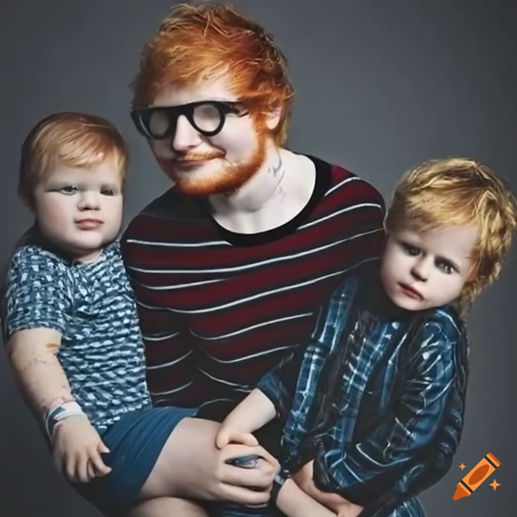 Ed Sheeran With His Kids On Craiyon