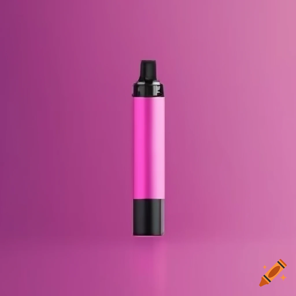 Make a product image for pink disposable hhc vape. visible brand name