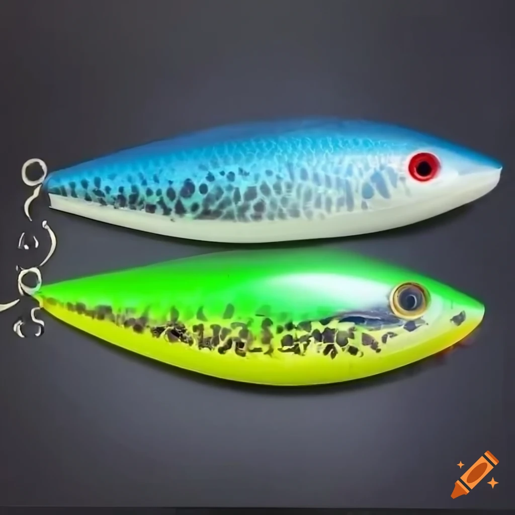 Prototype salt water lure top water large aggressive popper concept,- bunker  fish stylings on Craiyon
