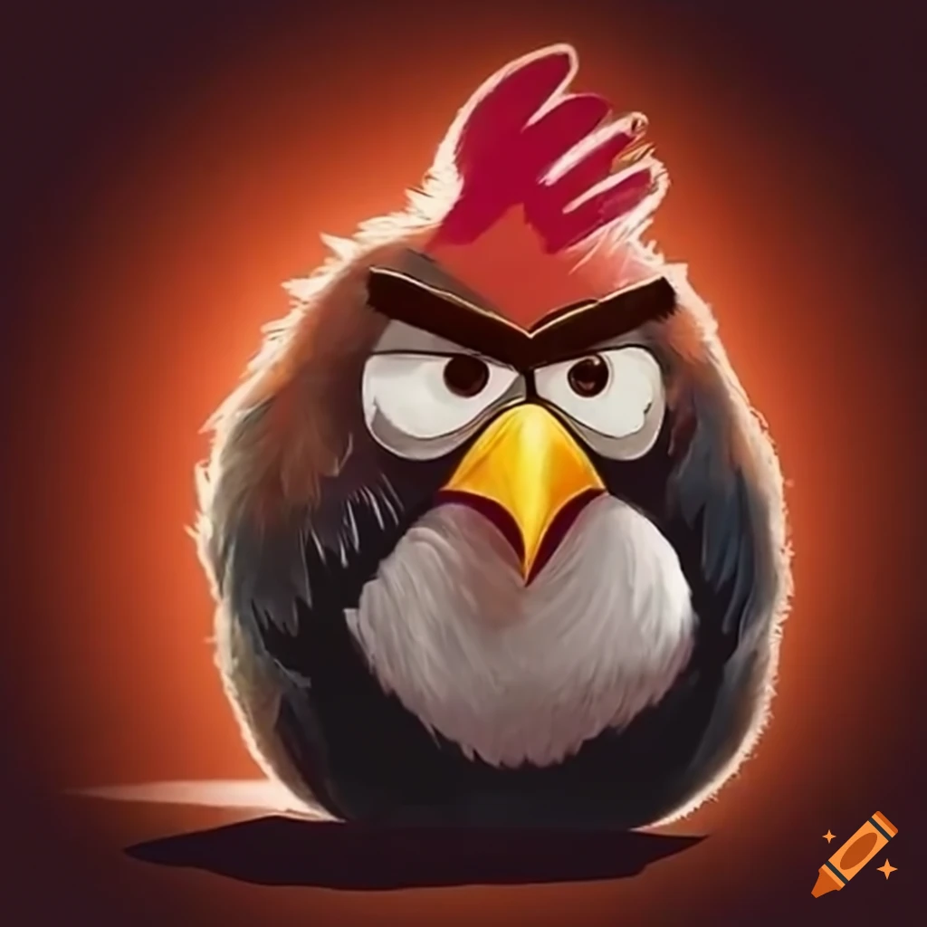 angry birds orange bird wallpaper