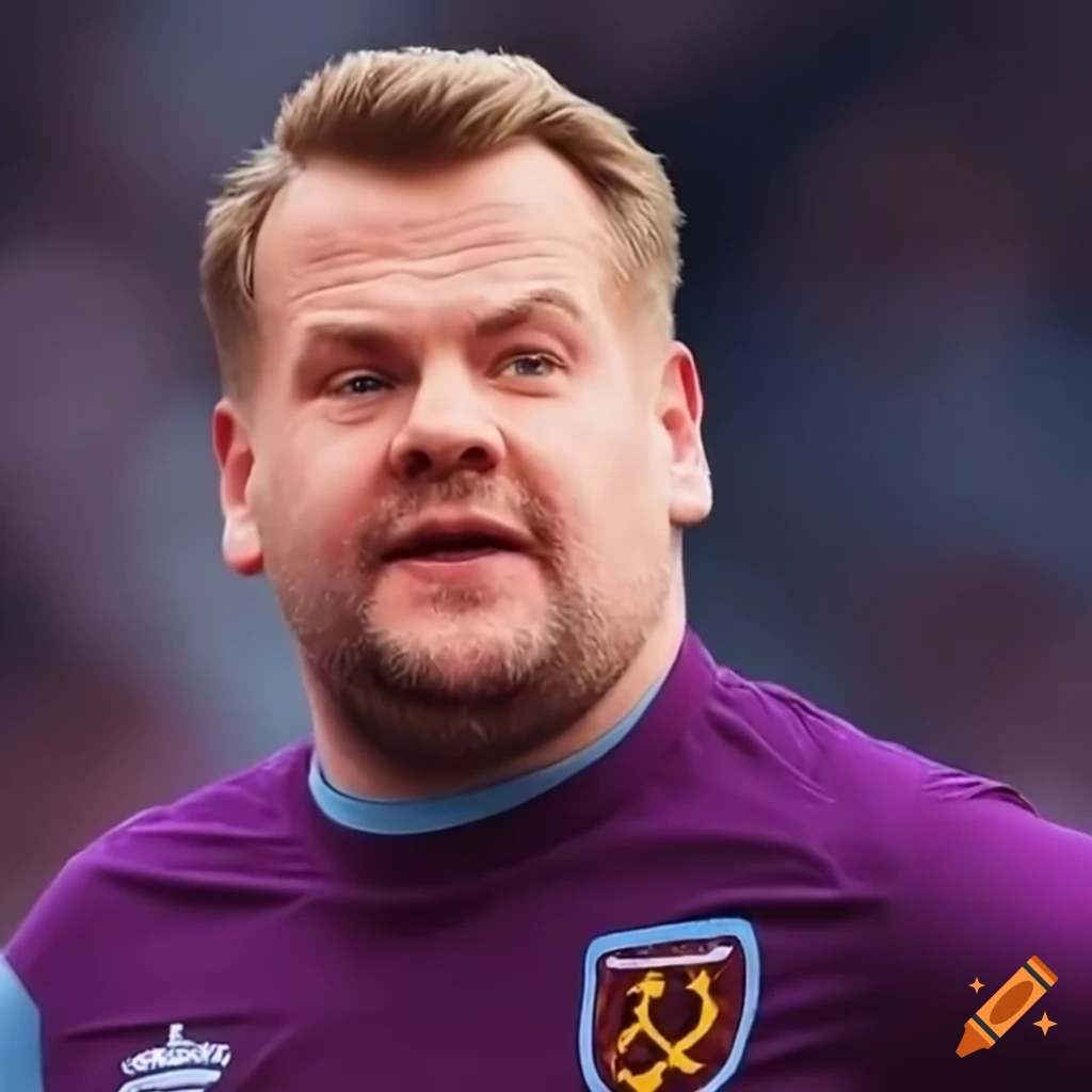 James corden hugging jarrod bowen on Craiyon