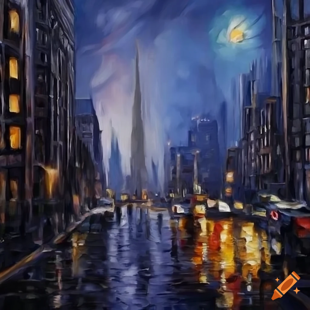 night paintings realistic