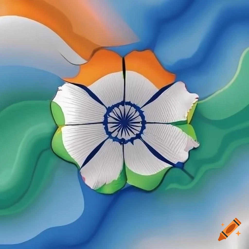 Illustrated Drawing Of The Flag Of India Patriotism Folds Shiny Photo  Background And Picture For Free Download - Pngtree