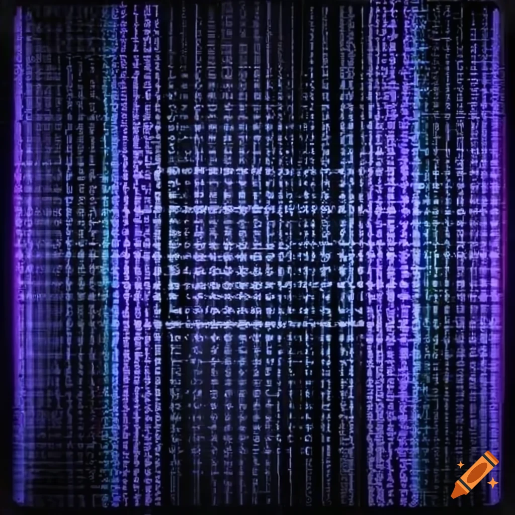 Lines of code on a computer screen on Craiyon
