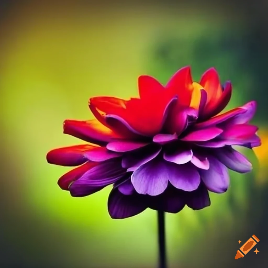 Colorful flowers in a garden on Craiyon