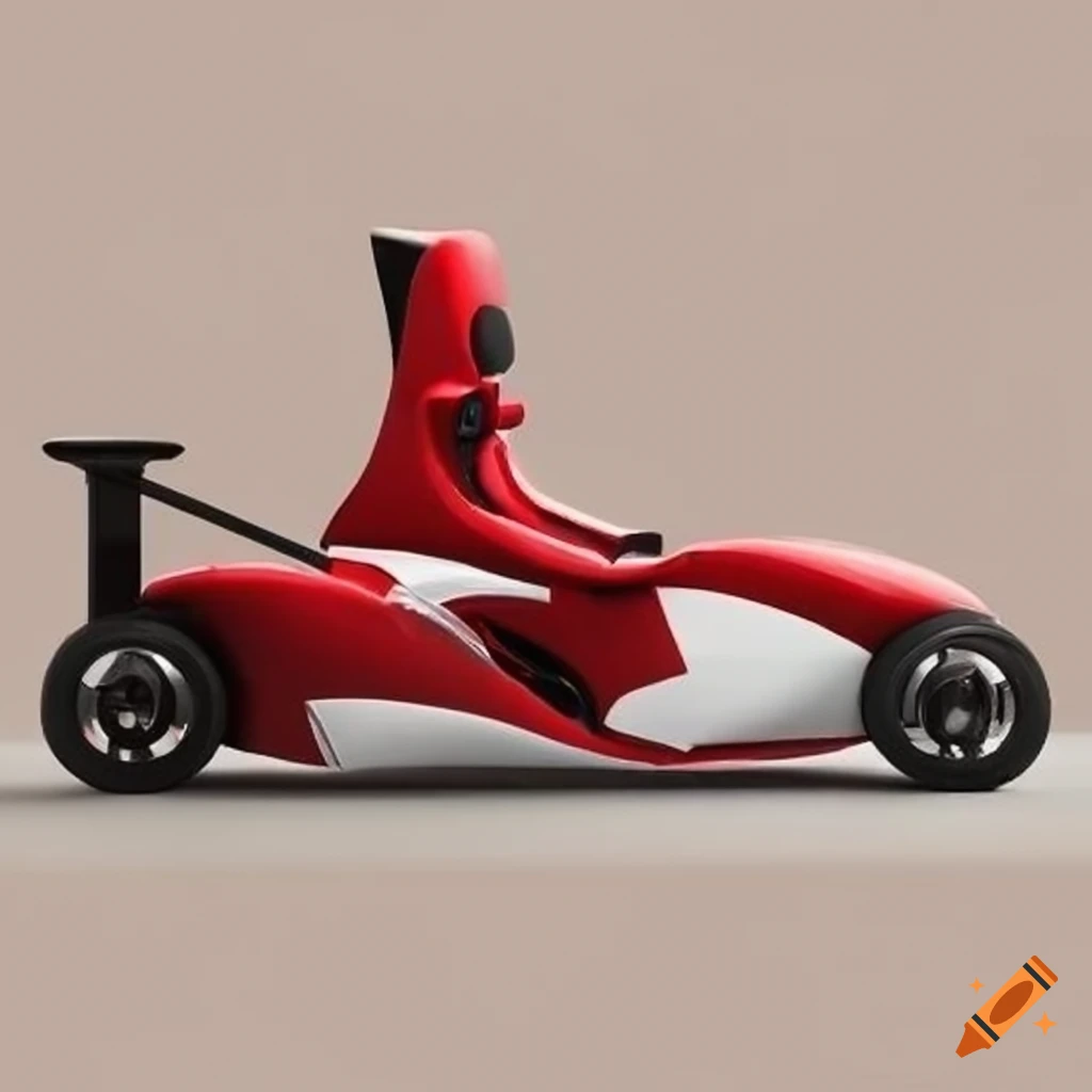 Race car chair on Craiyon