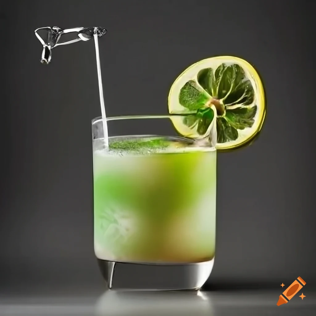 Cocktail mit gurke und minze
