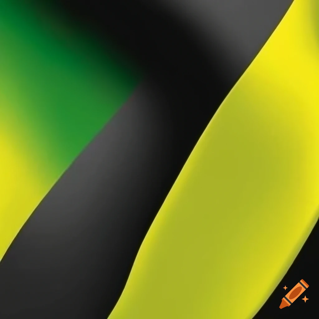 Black green and yellow flag on Craiyon